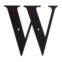Wrought Iron House Letter W