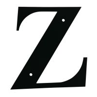 Wrought Iron House Letter Z
