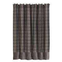 Flannel Plaid Shower Curtain