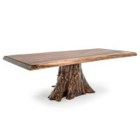 Live Edge Walnut & Cedar Stump Coffee Table