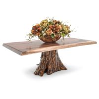 Live Edge Walnut & Cedar Stump Coffee Table