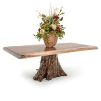 Live Edge Walnut & Cedar Stump Coffee Table