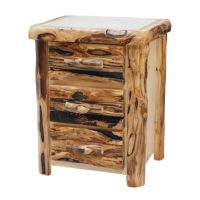 Log Front-24inch-Natural Panel-Gnarly Log