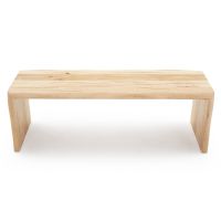 Rustic Maple Waterfall Bench