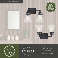 Mason 2-Light Charcoal Black Vanity Light