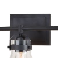 Mason 3-Light Charcoal Black Vanity Light