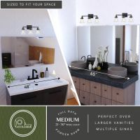Mason 3-Light Charcoal Black Vanity Light
