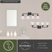 Mason 4-Light Charcoal Black Vanity Light