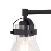 Mason 4-Light Charcoal Black Vanity Light