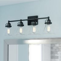 Mason 4-Light Charcoal Black Vanity Light