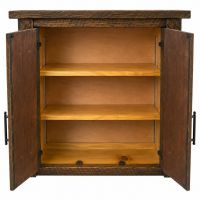 Walnut Falls Rustic Toilet Topper - 2 Adjustable Shelves