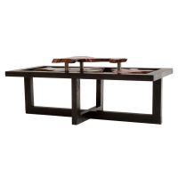 Modern Rustic Floating Live Edge Slab Coffee Table