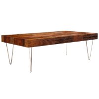 Modern Rustic Hairpin Coffee Table - Reclaimed Wood