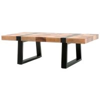 Modern Wood Coffee Table - Smooth Reclaimed Wood