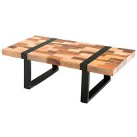Modern Wood Coffee Table - Smooth Reclaimed Wood