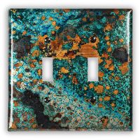 Mystic Topaz 2 Toggle Copper Switch Plate
