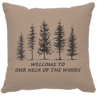 Neck Of The Woods Image Decor Pillow - Alabaster Cotton