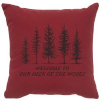 Neck Of The Woods Image Decor Pillow - Brick Cotton