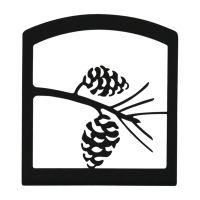 Wrought Iron Pinecone Napkin Holder