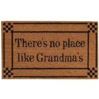 No Place Like Grandma's Rustic Door Mat