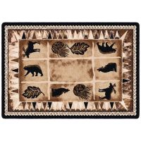 Northern Wildlife Entry Rug - Brown Shades