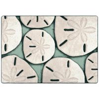 Ocean Treasure Entry Rug - Aqua