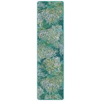Oceanic Blooms Runner Rug - Aqua