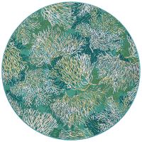 Oceanic Blooms Area Rug - Aqua