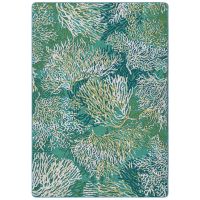 Oceanic Blooms Area Rug - Aqua