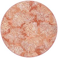 Oceanic Blooms Area Rug - Coral