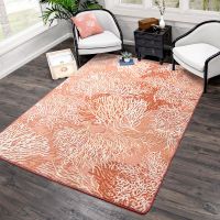 Oceanic Blooms Rug - Coral