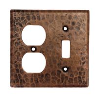 Oil Rubbed Bronze Hammered Copper Outlet/Switch Wall Plate Cover
