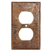 Oil Rubbed Bronze Hammered Copper Outlet Wall Plate Cover
