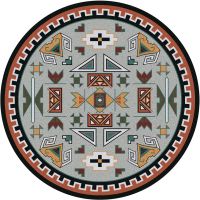 Four Rams Rug - Rust