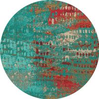 Forward Shift Turquoise Rug