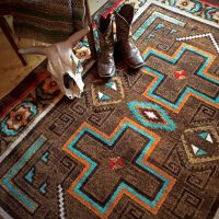 Saw Tooth Rug - Mojave Sunset
