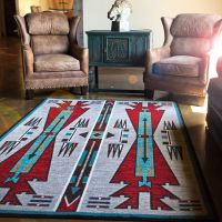 Horse Thieves Rug - Electric
