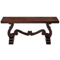 Old World Scroll Sofa Table