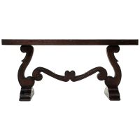 Old World Scroll Sofa Table