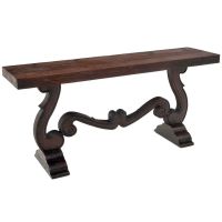 Old World Scroll Sofa Table