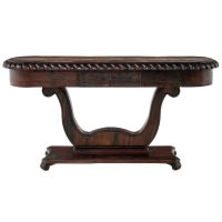 Old World Style Hand Carved Sofa Table - Natural