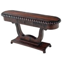 Old World Style Hand Carved Sofa Table - Natural