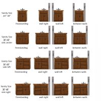 rustic vanity layouts