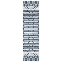 Patterned Stripe Rug - Fresh Blue