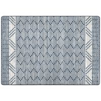Patterned Stripe Rug - Fresh Blue