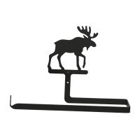 Wrought Iron Moose Paper Towel Holder