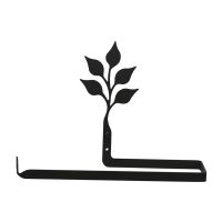 Wrought Iron Leaf Paper Towel Holder