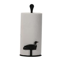 Wrought Iron Loon Paper Towel Stand