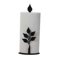 Wrought Iron Leaf Paper Towel Stand
