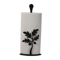 Wrought Iron Acorn Paper Towel Stand